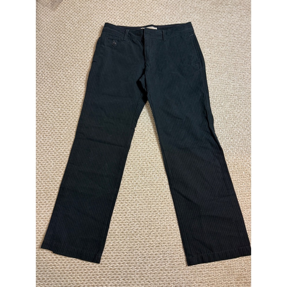 Old Navy vintage Pinstripe Low Waist Straight Leg Trousers Pants Size 10 Y2K